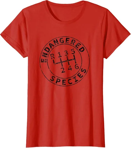 Vista 14 de Endangered Species Stick Shift Manual Transmission Drivers T-Shirt Baby Blue