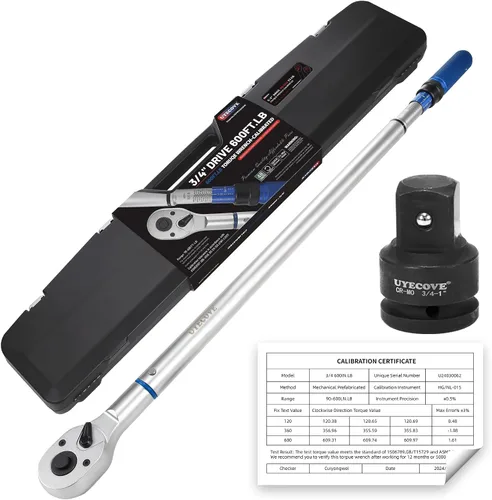 Vista 7 de Llave dinamométrica de 1/2 pulgada con clic de doble dirección, llave dinamométrica profesional de clic de doble dirección 10-170