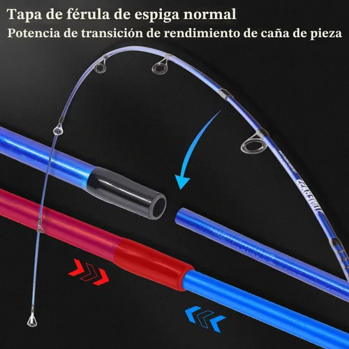 Vista 5 de One Bass Combo de caña de pescar y carrete, IM7 grafito 2 piezas en blanco para baitcasting, caña de pescar giratoria con mango de superpolímero