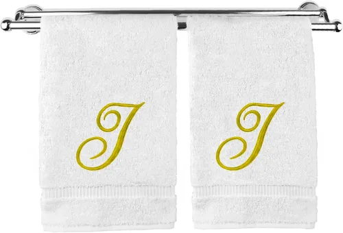 Vista 193 de Toalla de mano con monograma, regalo personalizado, 16 x 30 pulgadas, extra absorbente, 100% algodón turco, acabado de rizo suave, para baño, cocina