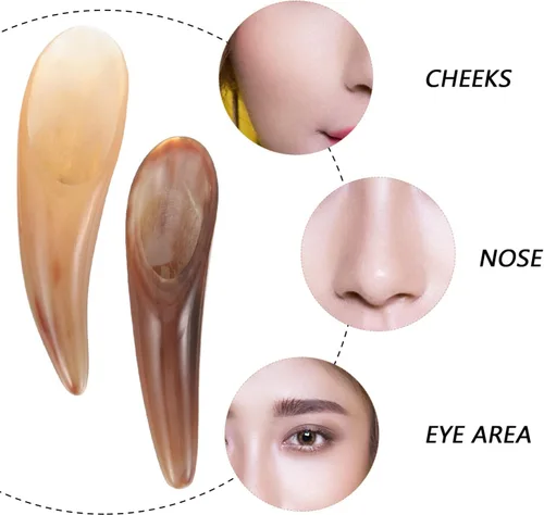 Vista 7 de FOMIYES Herramienta de raspado Gua Sha, raspadores de masaje, cuerno de buey, herramienta de masaje de raspado Gua Sha, gran herramienta
