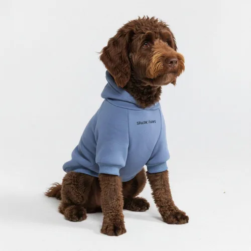 Vista 14 de Spark Paws Sudadera con capucha para perro, suéter de primera calidad para perros pequeños, medianos y grandes Trajes cálidos para bulldogs