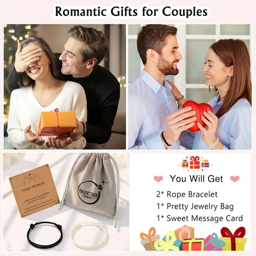 Vista 6 de UNGENT THEM Regalos para parejas para mis hombres, novio, novia, mi amor, alma gemela, prometido, aniversario, día de San Valentín, cumpleaños