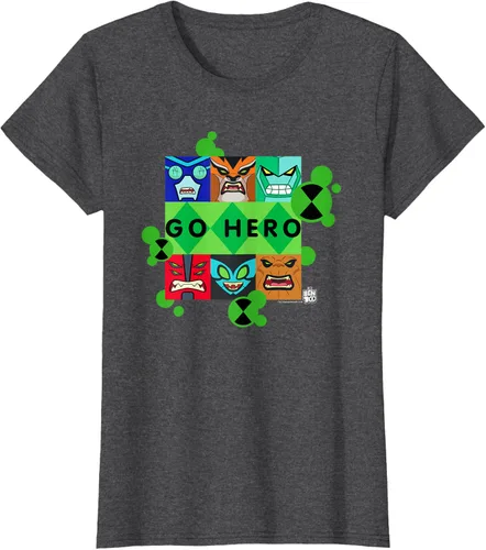 Vista 5 de Ben 10 Go Hero - Camiseta, Azul / Patchwork, S