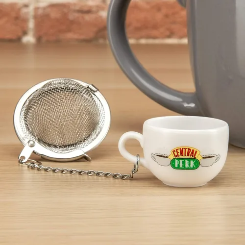 Vista 4 de Paladone Friends Central Perk - Infusor de té de acero inoxidable con cadena