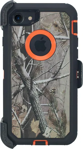 Vista 7 de Hand-e Funda con clip para cinturón para iPhone SE 3ª y 2ª generación 2022-2020 / iPhone 8 / iPhone 7 (4.7") Funda protectora 2 en 1 con protector