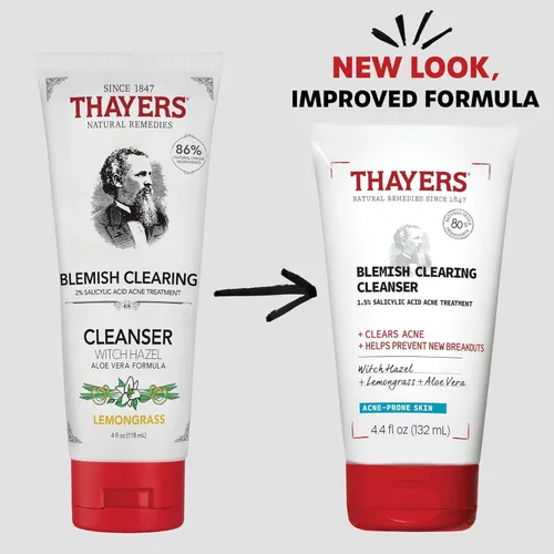 Vista 2 de Thayers Lemon Witch Hazel Limpiador para limpiar manchas, 4 FZ
