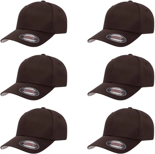 Vista 88 de Gorra de béisbol Flexfit Wooly Combed Premium de 6 paneles estructurada Ajuste elástico Paquete al por mayor disponible Negro