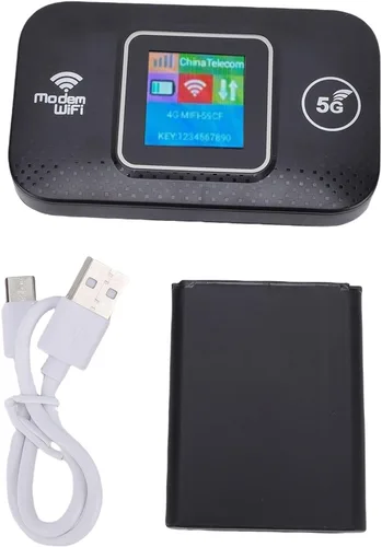 Vista 7 de VBESTLIFE Enrutador WiFi móvil 4G LTE con ranura para tarjeta SIM, dispositivo de punto de acceso portátil de viaje de 300 Mbps, módem de Internet