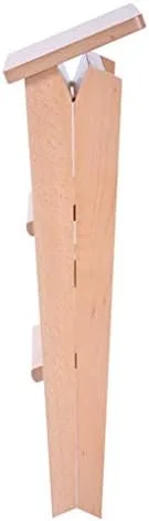 Vista 5 de Escalera plegable de 3 pisadas/silla de escalera taburete de madera, silla de comedor de escalera de madera, taburete de bar ampliado, herramienta