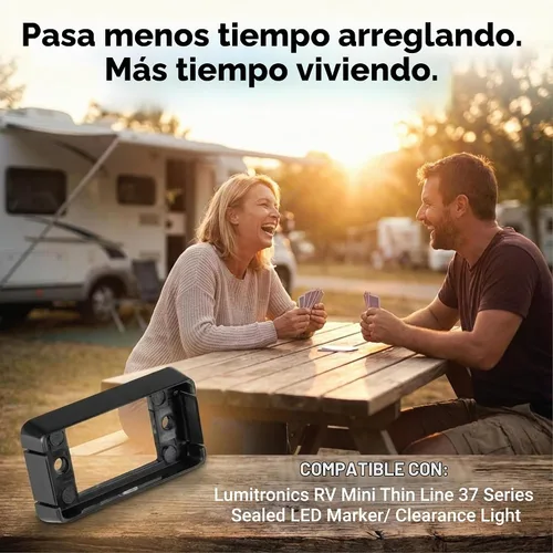 Vista 3 de Lumitronics Soporte de base RV para mini luces de línea delgada