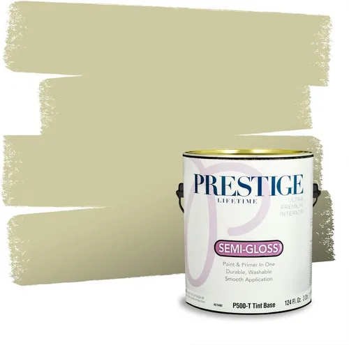 Vista 175 de Prestige Paints - Pintura exterior e imprimación en uno, 1 galón, plano, compatibilidad comparable con el color menta «Whipped Mint» de Behr