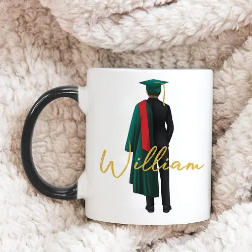 Vista 6 de Taza de graduación personalizada, información nutricional para graduados, clase de 2024, regalo de graduación para hombres y hombres, escuela