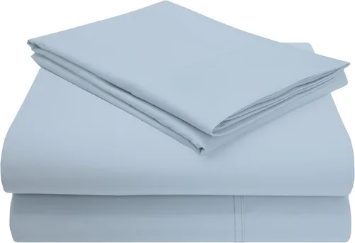 Vista 24 de Superior 1200 Thread Count Cotton Blend Sheet Set, Deep Pocket Sheets, 1 Elastic Deep Pocket Fitted Sheet, 1 Flat Sheet, 2 Pillowcases, Cotton Rich