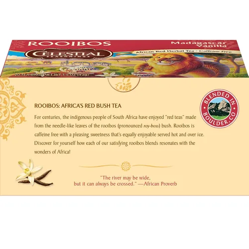 Vista 4 de Celestial Seasonings Té Rooibos, vainilla, 20