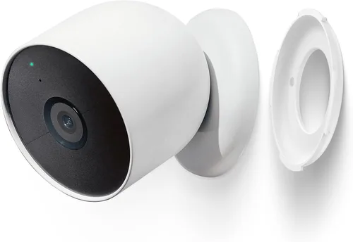 Vista 3 de Paquete de 2 placas de montaje en pared para batería Google Nest Cam para interiores y exteriores, pieza de repuesto de collar de bloqueo
