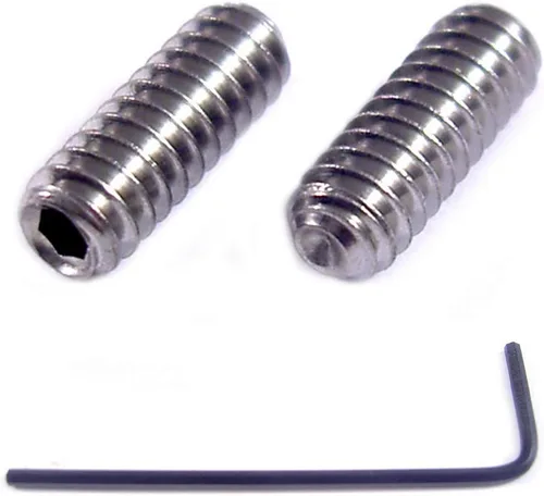 Vista 3 de 4-40 x 3/4 pulgadas Tornillos de acero inoxidable con punta de copa, 20 paquetes con llave hexagonal .050, 2 paquetes