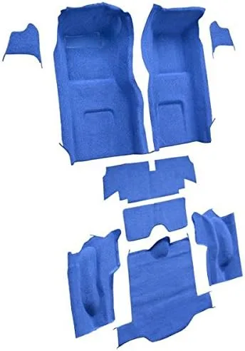 Vista 2 de ACC Alfombra automotriz compatible con Chevrolet Corvette, Coupe 1966, kit completo (501-negro 80-20 bucle)