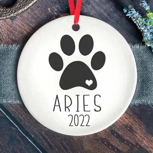 Vista 3 de Adornos de Navidad personalizados para perros, Adorno personalizado de perro boyero de Berna de Zmoicky, Adorno conmemorativo personalizado