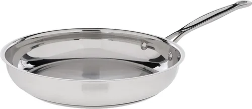 Vista 8 de Cuisinart 722-20 Colección de utensilios de cocina clásicos de acero inoxidable de 8 pulgadas, sartén abierta de 8 pulgadas Acero inoxidable clásico