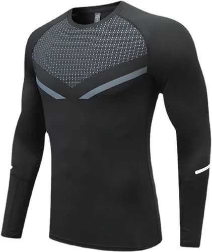 Vista 3 de Camiseta de compresión para niños, camiseta de portero para niños, camiseta deportiva de fútbol, ropa deportiva para gimnasio