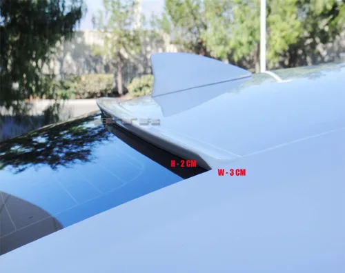 Vista 3 de JR2 Color blanco pintado para 2005 2006 2007 2008 2009 2010 Dodge Charger Alerón de techo de ventana trasera