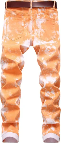 Vista 2 de DANT BULUN Pantalones de mezclilla elásticos y ajustados para hombre