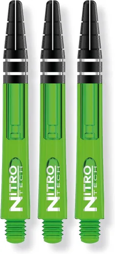 Vista 5 de RED DRAGON Nitrotech Dart Shafts - Transparent Polymer Stems with Flight Locking System for Secure Flight Retention - Available in Short