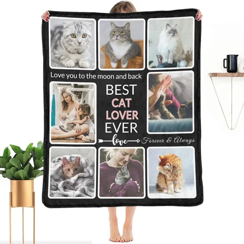 Vista 16 de Regalos para Tías Manta Personalizada con Foto, Haz una Manta Personalizada para Tías con Imagen Recuerdos Personalizados Souvenir Manta de Las