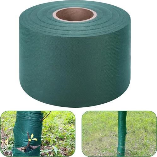 Vista 7 de Envolturas protectoras de árboles más grandes de 4.7 x 300 pies, protector verde anticongelante para tronco de árbol de invierno, cubierta