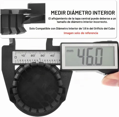 Vista 3 de RTrhinoTuning 4 piezas de tapas centrales de rueda de 59 mm Compatibles con Chevy Impala Equinox Malibu Camaro Volt Grand Am WS-6 para cubierta