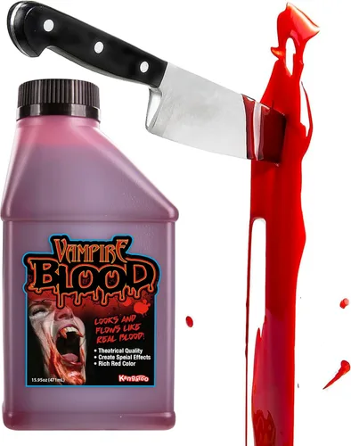 Vista 9 de Pinta de sangre para Halloween, sangre de vampiro; 16 onzas