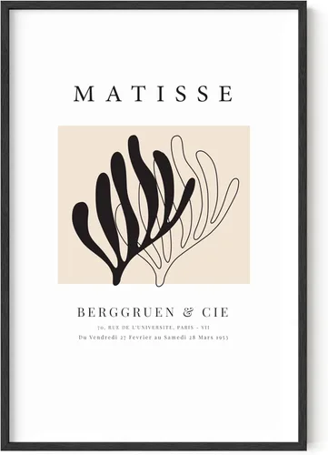 Vista 62 de HAUS AND HUES Matisse - Lámina de arte moderno minimalista - Arte de pared estético de Henri Matisse, póster abstracto para cuarto de dormitorio