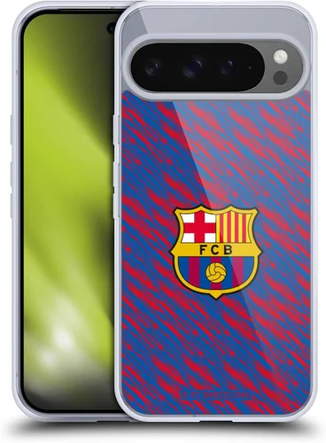 Vista 19 de Head Case Designs Funda de gel con licencia oficial del FC Barcelona Barca Crest Patterns [protección de grado militar] compatible con Google Pixel 3