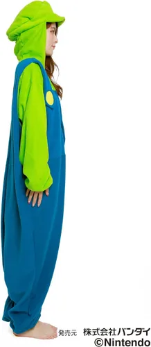Vista 4 de Super Mario Bros Kigurumi - Mameluco (Luigi)