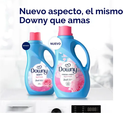 Vista 7 de Downy Líquido suavizante de telas, aroma fresco de abril, 111 onzas líquidas, 150 cargas