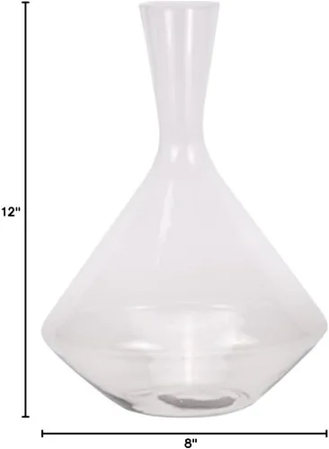Vista 5 de Hotel Collection - Decantador de vino Decantador pequeño para airear vino hecho de vidrio transparente Enfoca los vapores de aroma y elimina