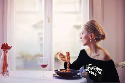 Vista 3 de Sudadera de manga larga con estampado de calabaza aterradora y hombros descubiertos para mujer
