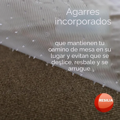 Vista 3 de RESILIA Alfombra para Alfombras de Fibra Corta - Protección Antideslizante para Alfombras y Tapetes, Tapetes de Vinilo Transparente Lavables, 27