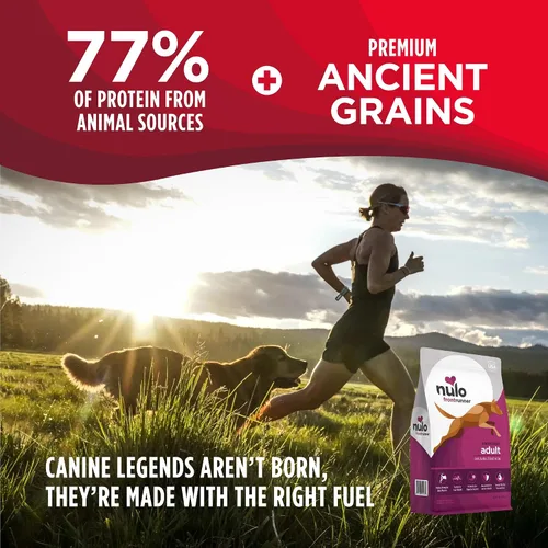 Vista 2 de Nulo Frontrunner Ancient Grains - Alimento para perros con alto contenido de proteínas, receta de cerdo, cebada y carne de res - Alimento seco