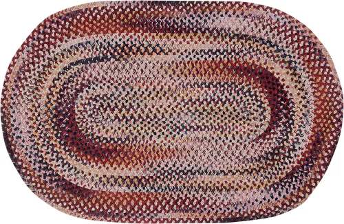 Vista 51 de Better Trends Alfombra trenzada degradada, ovalada, reversible y duradera, 100% algodón suave, ideal para cocina, sala de estar, dormitorio, tapete