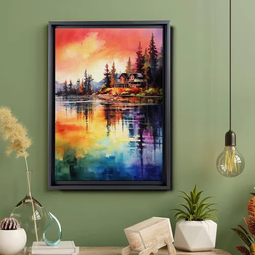 Vista 5 de Enchanting Forest, Nature-Inspired Aluminum Print Woodsy Wall Art Décor Captivating Natural Beauty