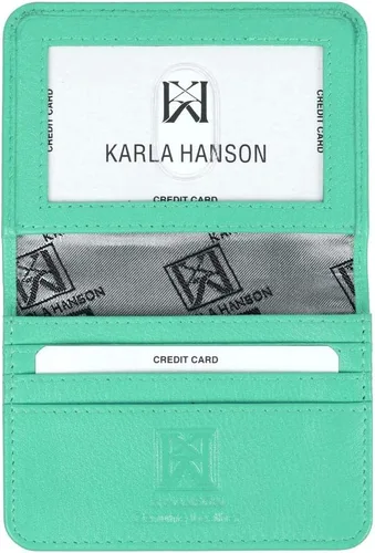 Vista 3 de Karla Hanson Tarjetero de cuero con bloqueo RFID