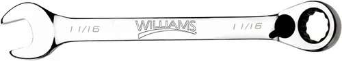 Vista 11 de Williams JHW1232RC - Llave de combinación de trinquete reversible de 12 puntos SAE, con acabado de cromo altamente pulido - 2,54 cm
