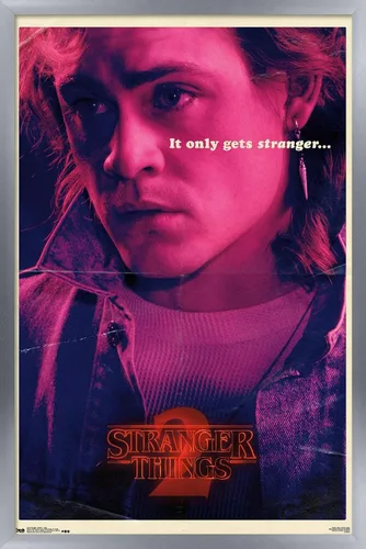 Vista 10 de Trends International Netflix Stranger Things: Season 2 - Póster de Billy Wall, 14.725 x 22.375 pulgadas, versión enmarcada de madera de granero
