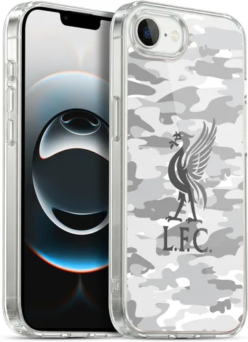 Vista 17 de Head Case Designs Funda de gel con licencia oficial del Liverpool Football Club Away Colourways Crest Camou [protección de grado militar] compatible