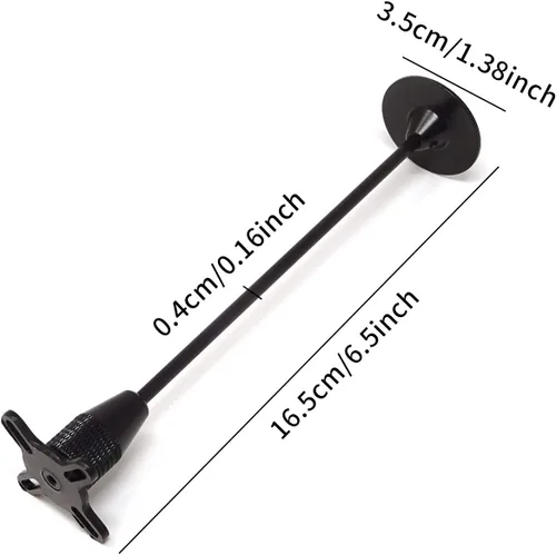 Vista 2 de Honbay CNC Aluminio GPS Plegable Antena Base Soporte Soporte Soporte para DJI Quadcopter Multicopter (Negro)
