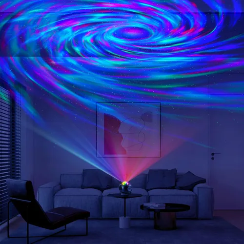 Vista 4 de Luz de discoteca, luces de noche, luces de discoteca para fiestas de cumpleaños, regalos de cumpleaños para todos, proyector de estrella de galaxia