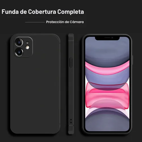 Vista 4 de TENOC Funda para teléfono compatible con iPhone 11, color negro, antihuellas, antigolpes, mate, para 6.1 pulgadas