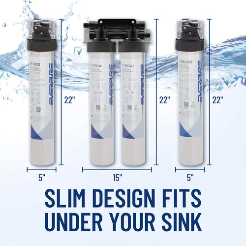 Vista 3 de Cartucho de filtro de cambio rápido Pentair Everpure H-300-NXT, EV927441, para uso en sistemas de agua potable Everpure H-300-NXT, capacidad de 300